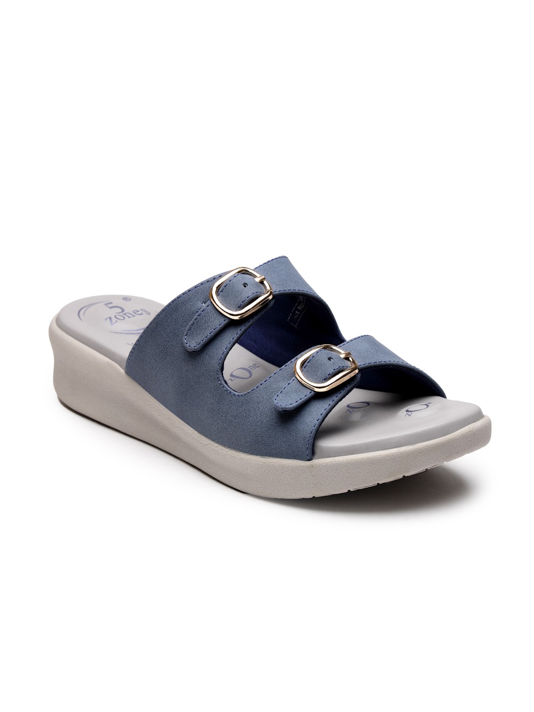 VON WELLX GERMANY comfort women's blue casual slippers FLORENCE