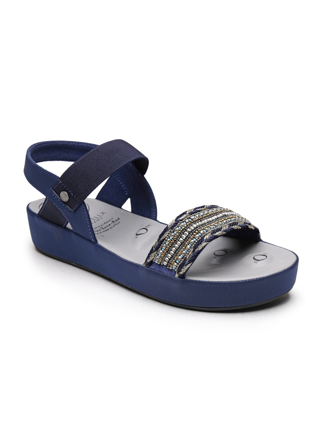VON WELLX GERMANY comfort women's blue casual sandals LARA