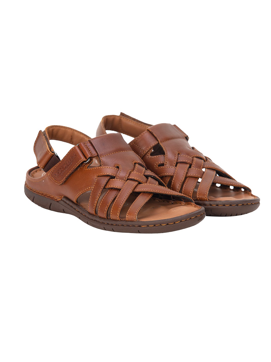 Buy Von Wellx Germany Comfort Stride Tan Sandals Online in Allahabad