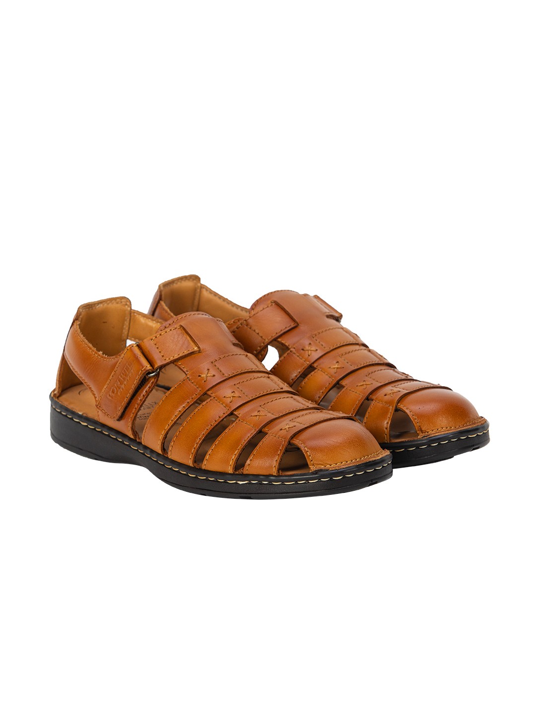 Buy Von Wellx Germany Comfort Melvil Tan Sandals Online in Madhya Pradesh