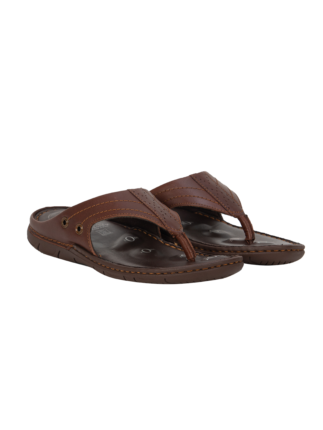 Buy VON WELLX ALEX COMFORT BROWN SLIPPERS In Delhi