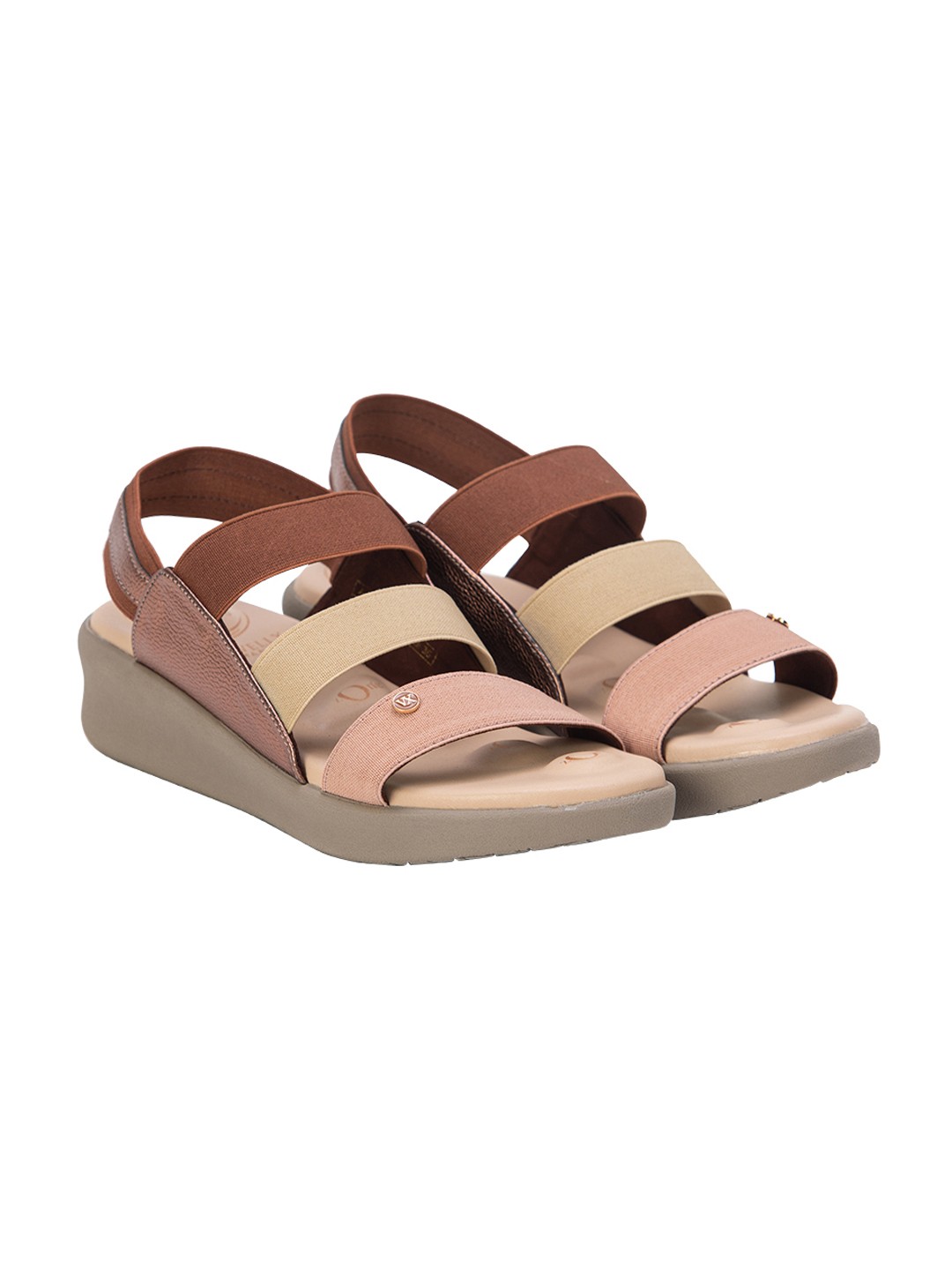 VON WELLX GERMANY COMFORT CAMILA BROWN SANDALS