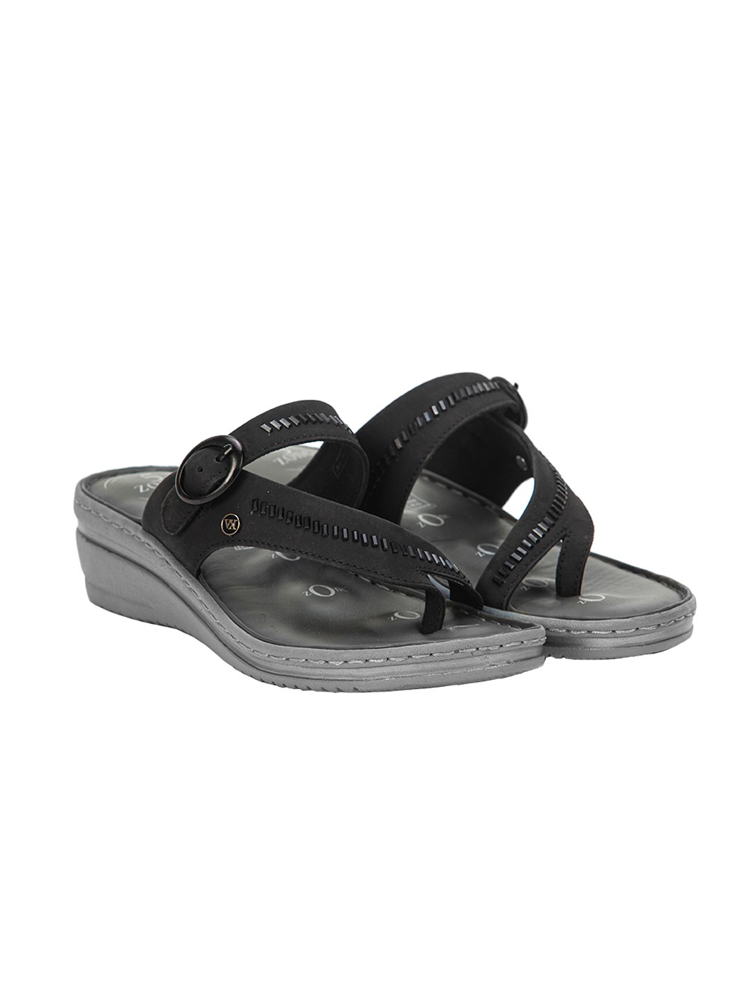Buy Von Wellx Germany Comfort Glisten Black Slippers Online in Dubai