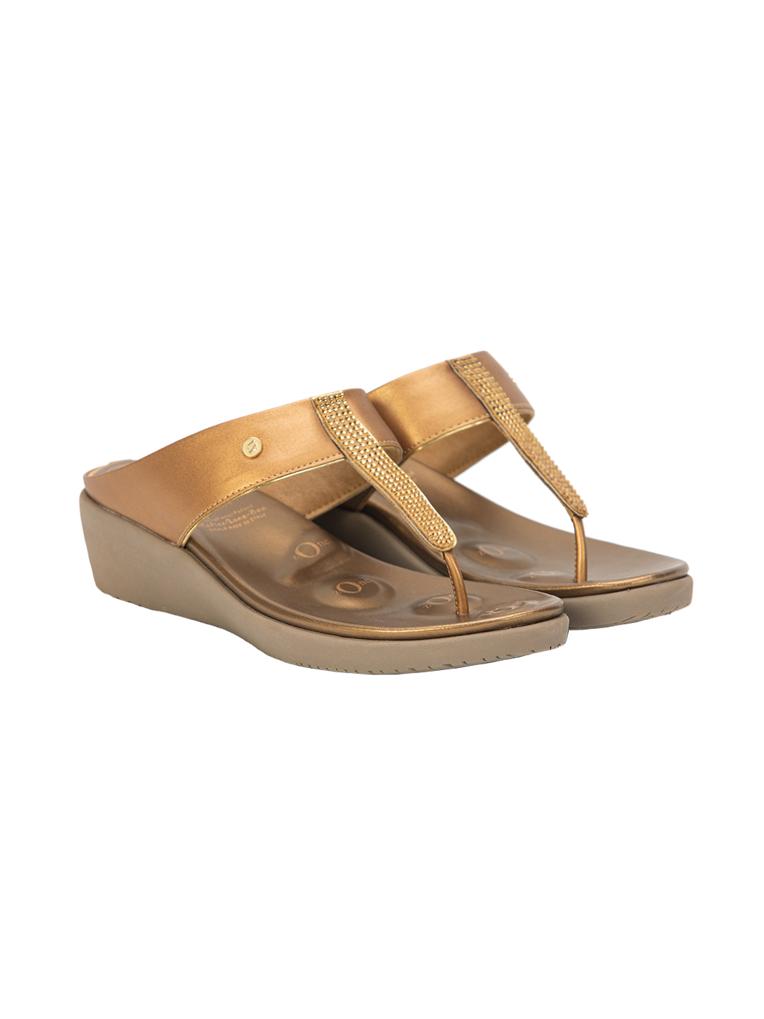 Buy Von Wellx Germany Comfort Silken Golden Slippers Online in Jeddah