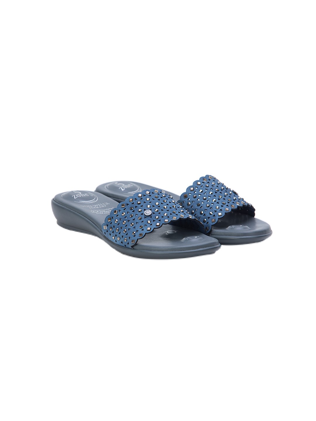 Buy Von Wellx Germany Comfort Vivre Blue Slippers Online in Tiruchirappalli