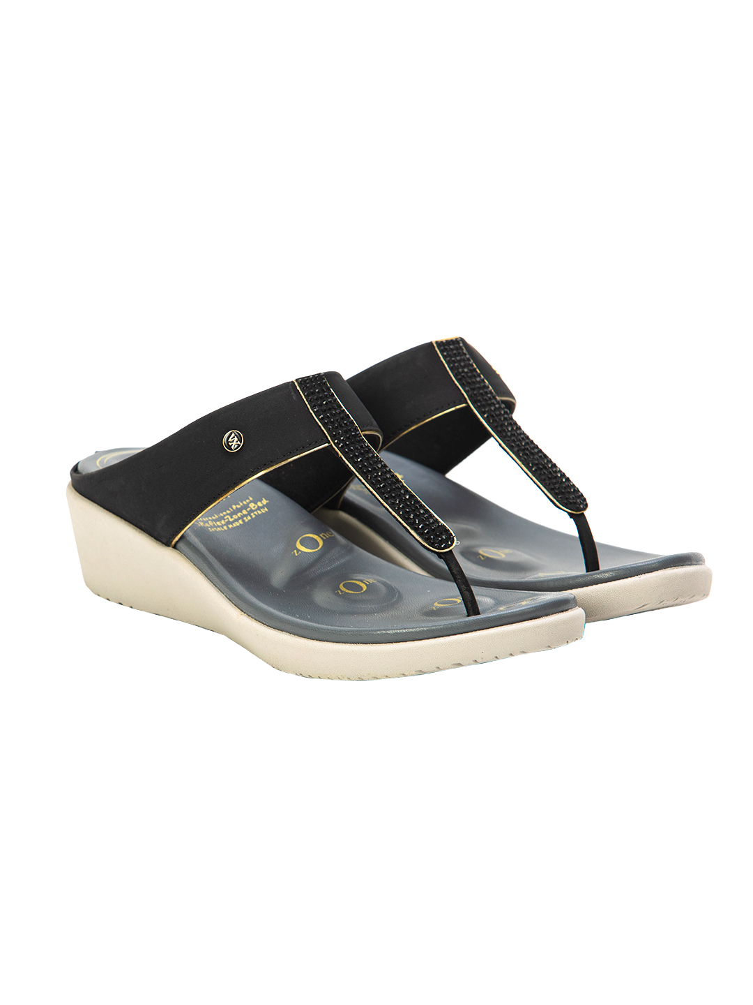 Buy Von Wellx Germany Comfort Silken Black Slippers Online in Mysore