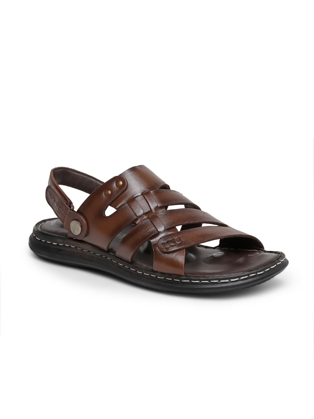 Buy VON WELLX GERMANY comfort men's brown sandal CALLAN In Delhi