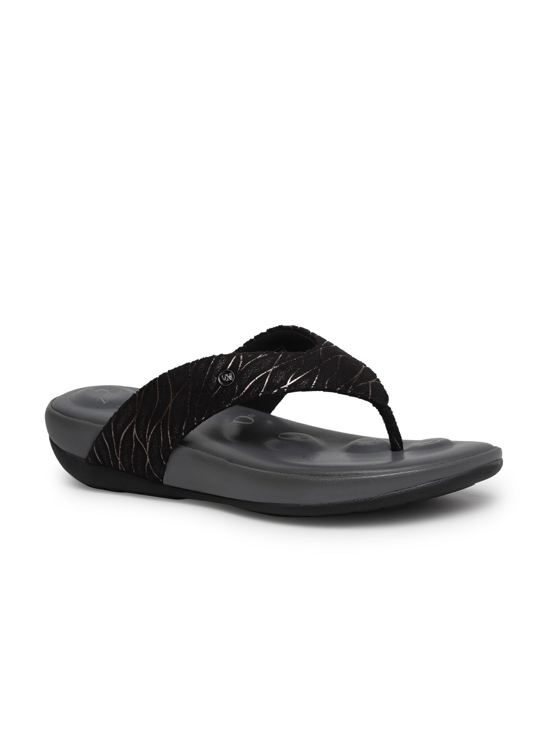 Buy Von Wellx Germany Comfort Vivian Black Slippers Online in Kolkata