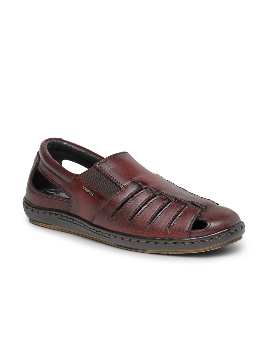 Buy Von Wellx Germany Comfort Men's Wine Sandal Marcel Online in Hyderabad