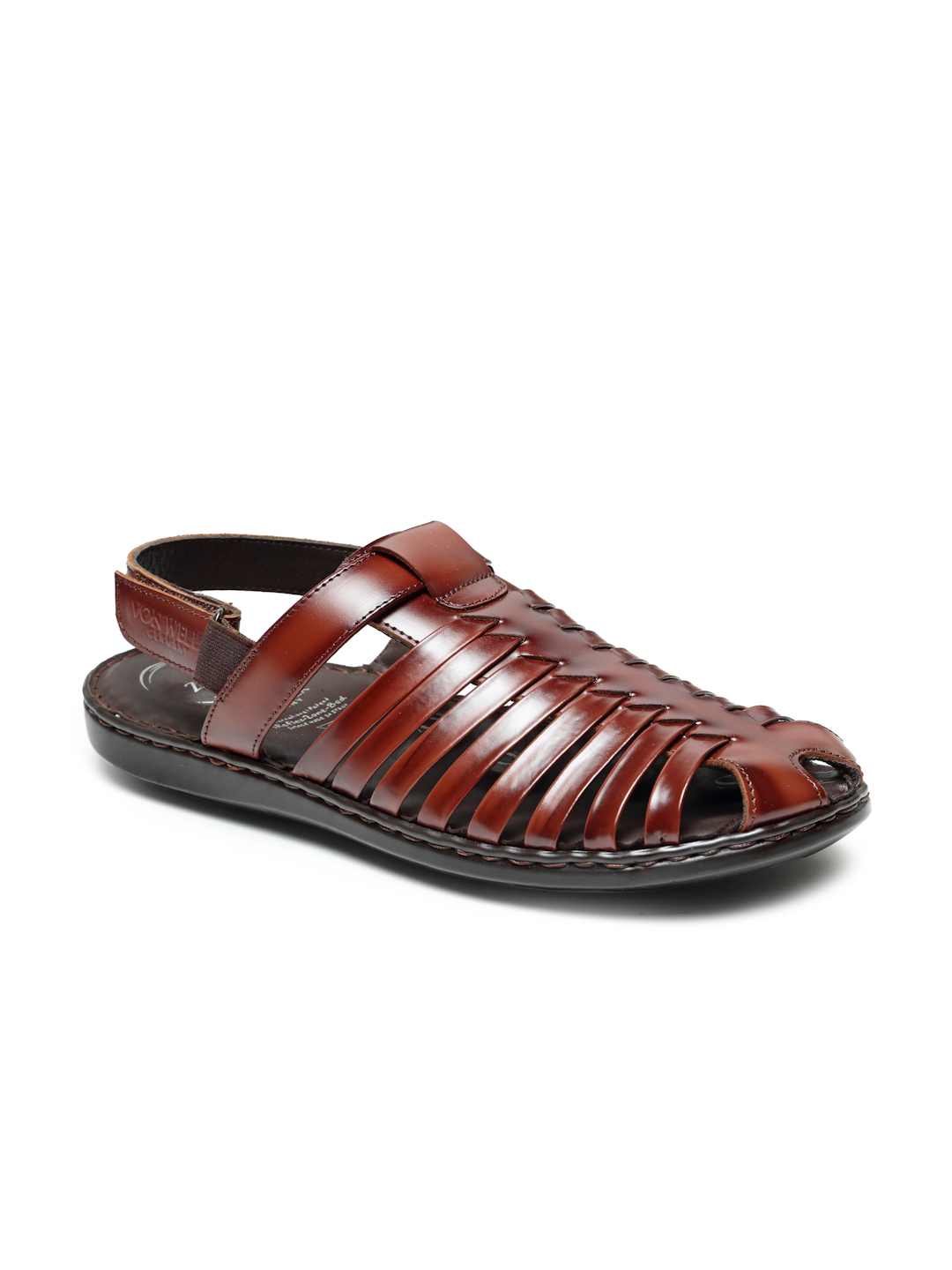 VON WELLX GERMANY comfort men's tan sandal VOLKER
