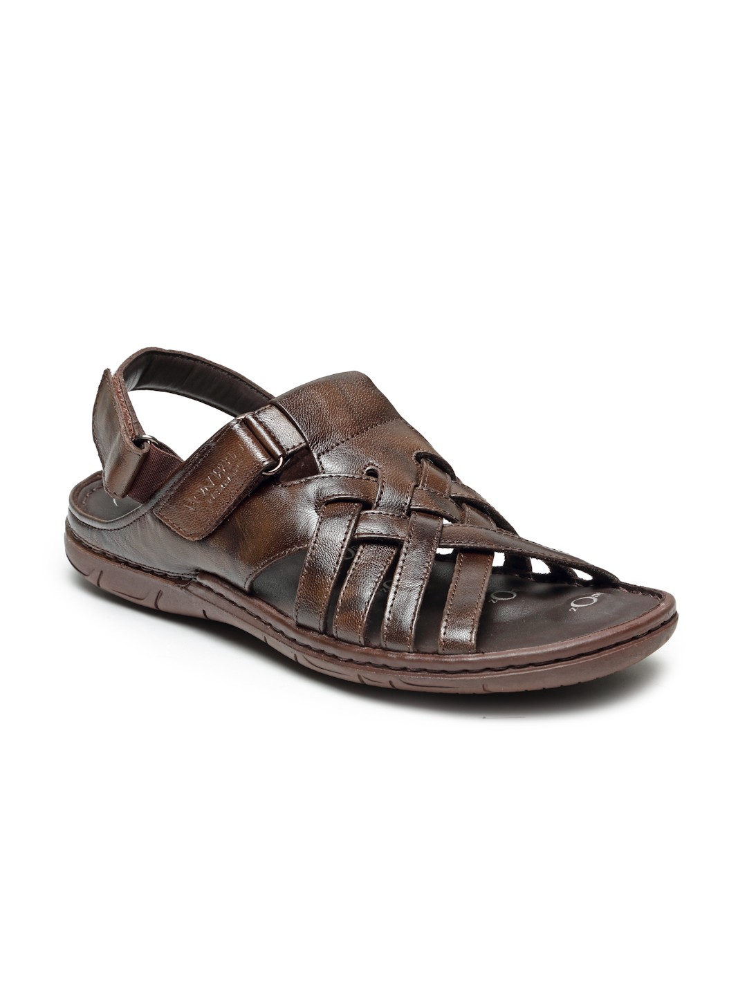 Buy Von Wellx Germany Comfort Men's Brown Sandals Stride Online in Riyadh