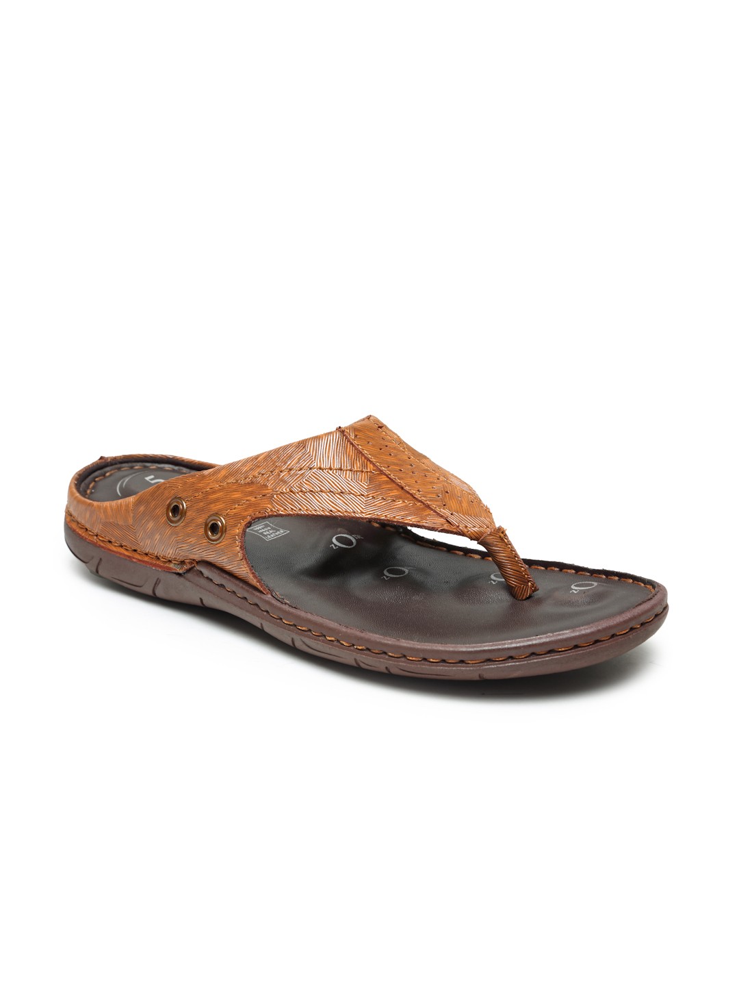 Buy Von Wellx Germany Comfort Men's Tan Slippers Alex Online in Aurangabad