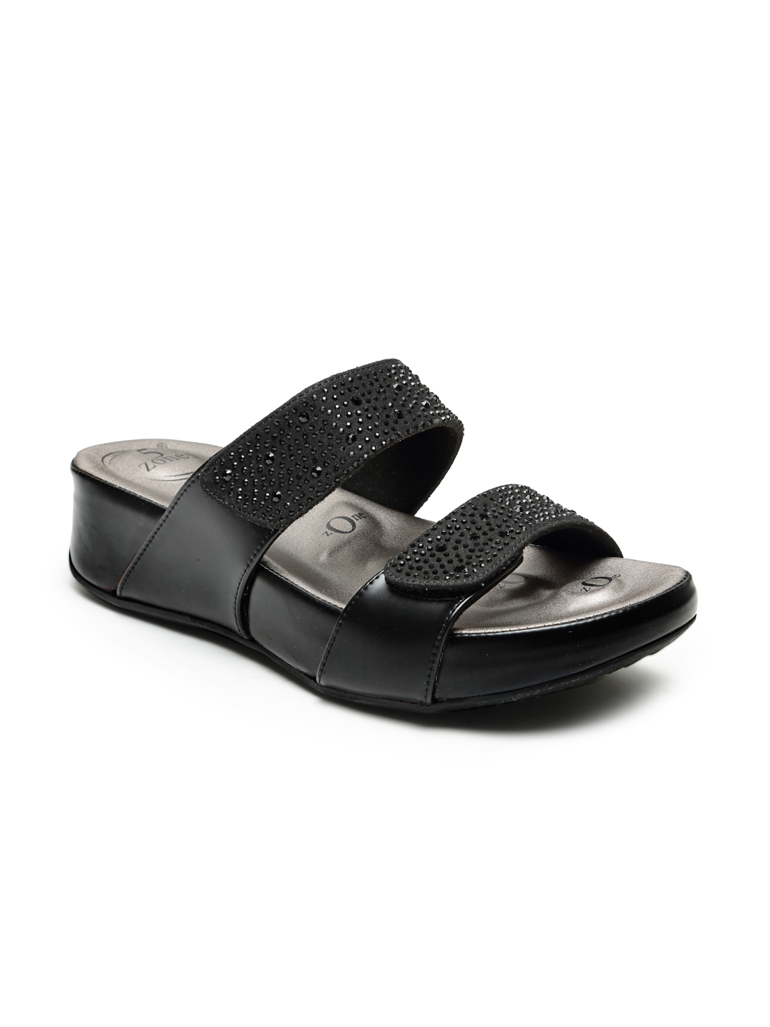 Buy Von Wellx Germany Comfort Women's Black Casual Sandals Paula Online in Qatar