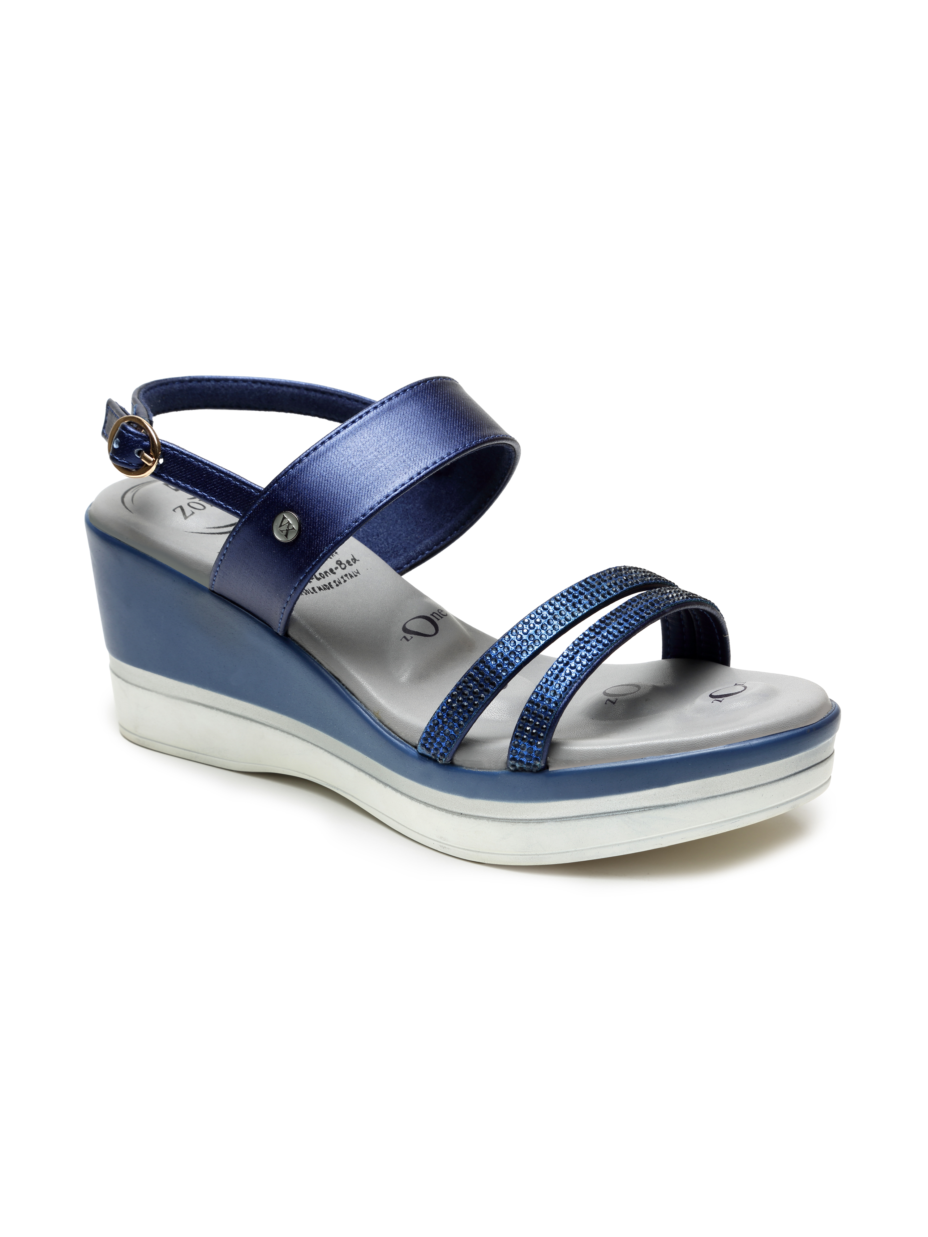 VON WELLX GERMANY comfort women's blue casual sandals URSULA