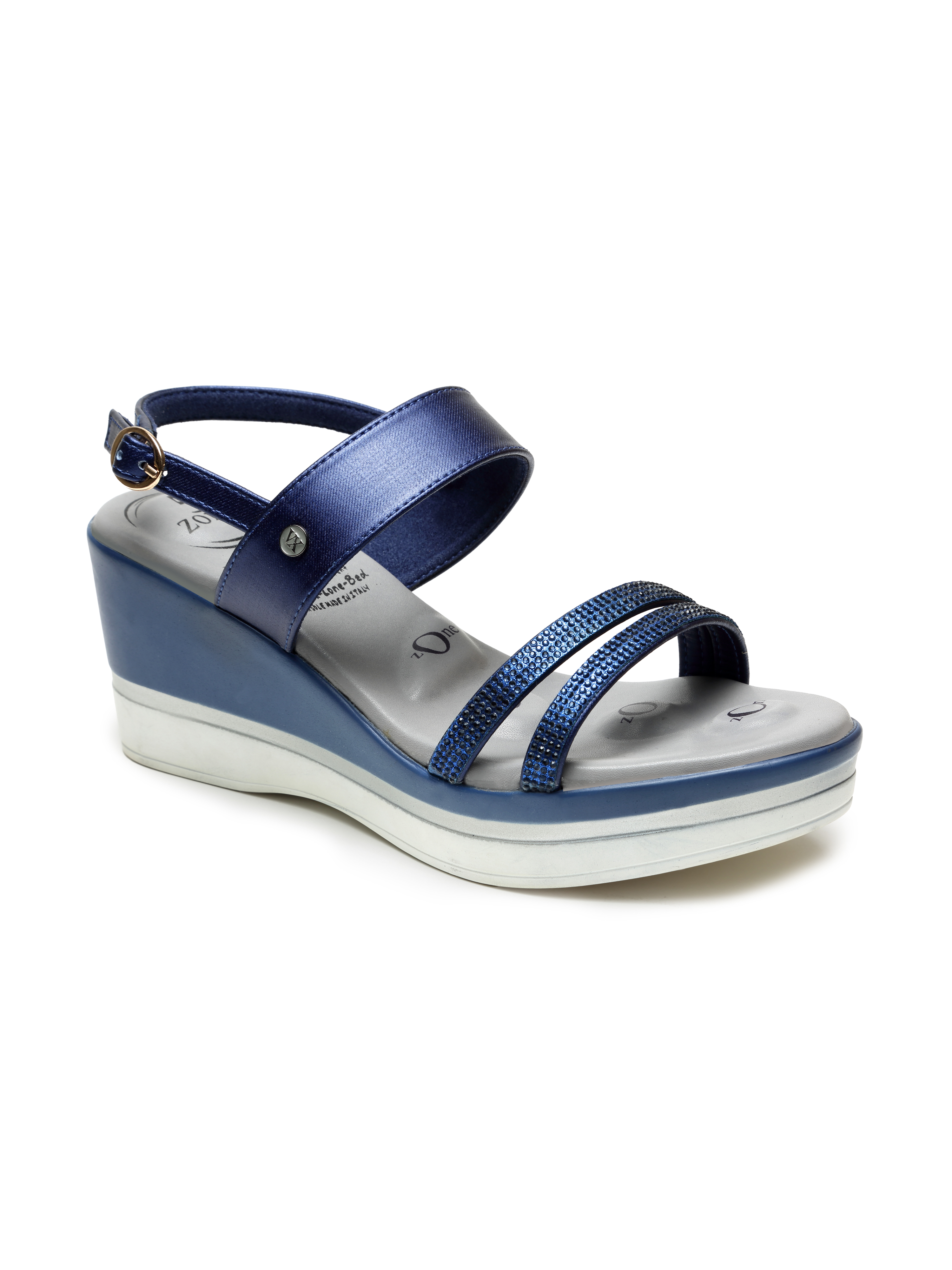 womens navy blue casual sandals