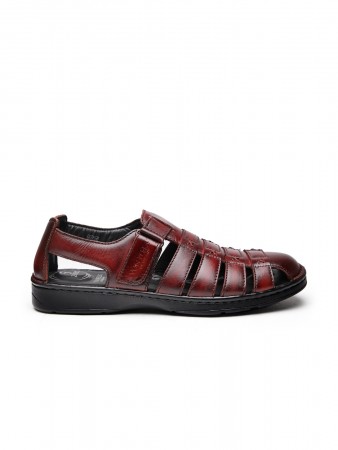 VON WELLX GERMANY Comfort men's wine Sandals MELVIL