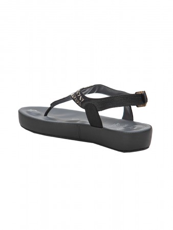 VON WELLX HAVEN COMFORT BLACK SANDAL