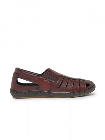 VON WELLX GERMANY comfort men's wine sandal MARCEL