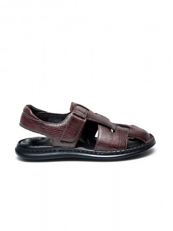 VON WELLX GERMANY comfort men's wine sandals MORGEN
