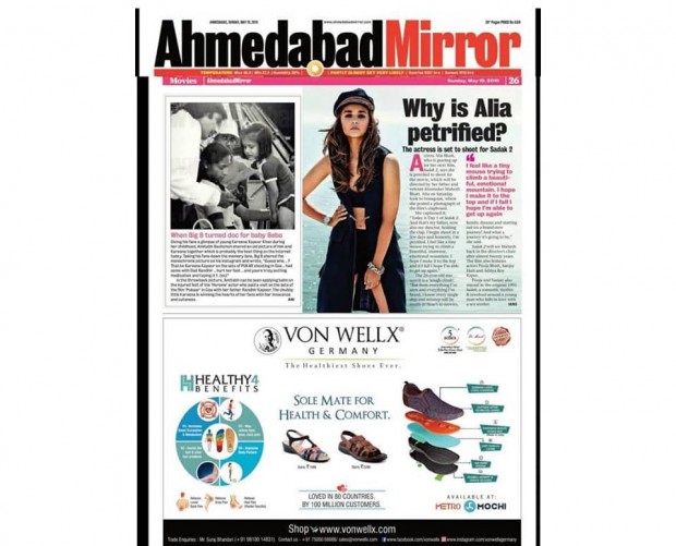 Thank you for the amazing response, Ahmedabad! Von Wellx Germany in Ahmedabad Mirror.