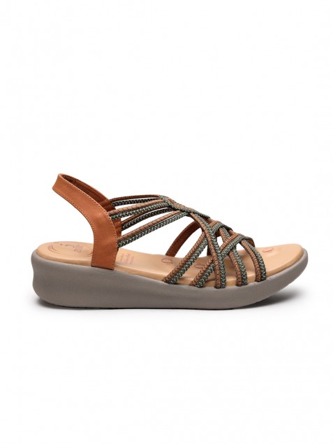 Buy Von Wellx Germany Comfort Women's Tan Casual Sandals Hannah Online in Ahmedabad