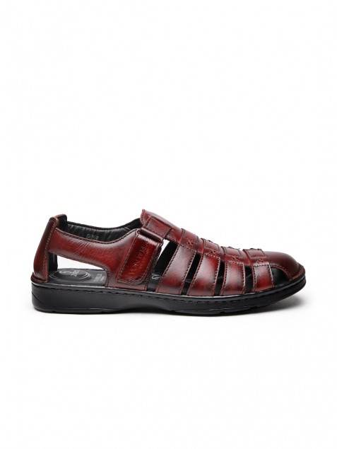 Buy Von Wellx Germany Comfort Men's Wine Sandals Melvil Online in Nagpur