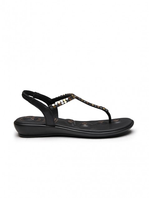 Buy Von Wellx Germany Comfort Women's Black Casual Sandals Regina Online in Ghaziabad