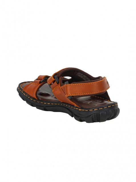 Buy VON WELLX KOZAN COMFORT TAN SANDALS In Delhi