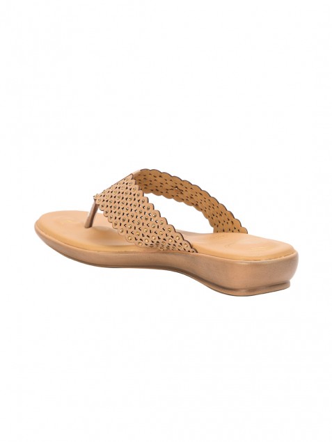 Buy Von Wellx Germany Comfort Gleam Beige Slippers Online in Kozhikode