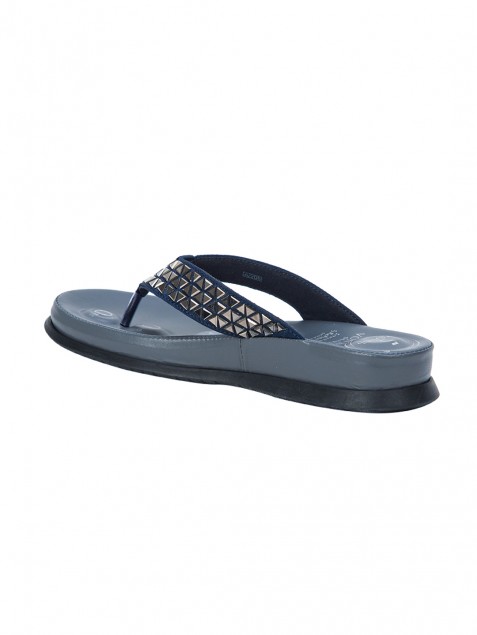 Buy Von Wellx Germany Comfort Beam Blue Slippers Online in Kolkata