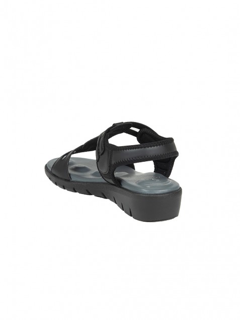 Buy Von Wellx Germany Comfort Nova Black Sandals Online in Thane