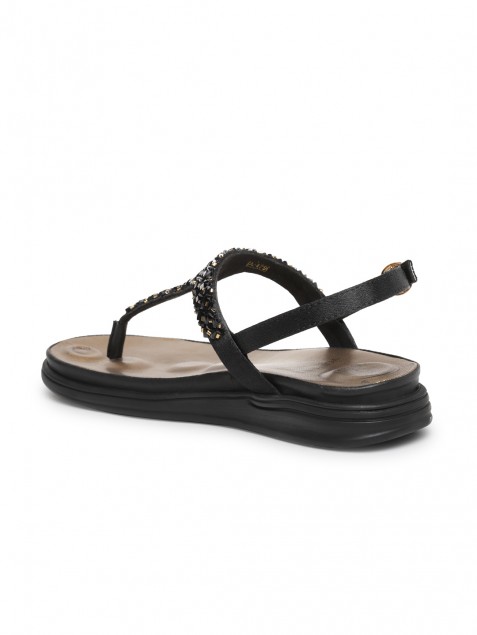 Buy Von Wellx Germany Comfort Women's Black Slippers Sofia Online in Noida