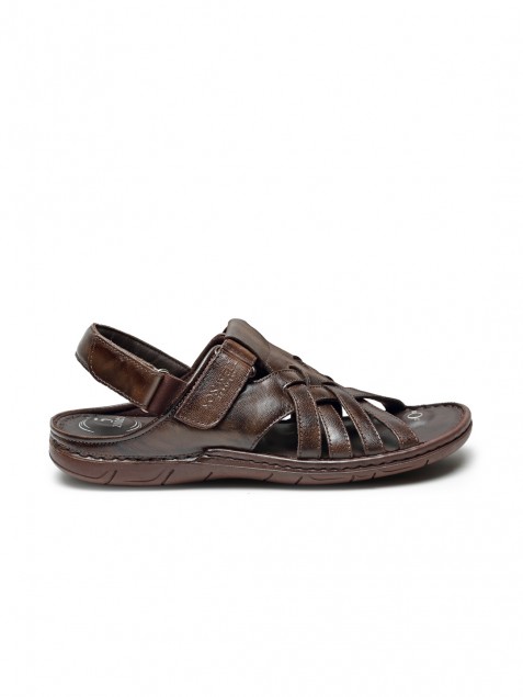 Buy Von Wellx Germany Comfort Men's Brown Sandals Stride Online in Oman