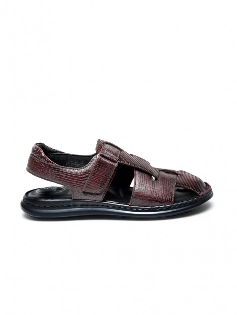 Buy Von Wellx Germany Comfort Men's Wine Sandals Morgen Online in Madhya Pradesh
