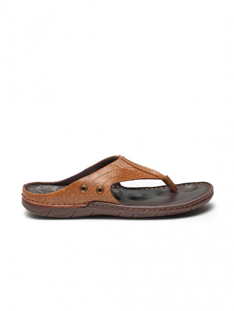 Buy Von Wellx Germany Comfort Men's Tan Slippers Alex Online in Varanasi