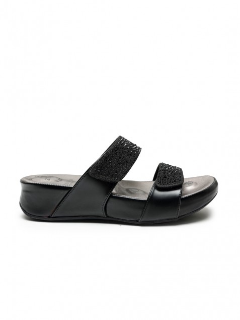 Buy Von Wellx Germany Comfort Women's Black Casual Sandals Paula Online in Kochi