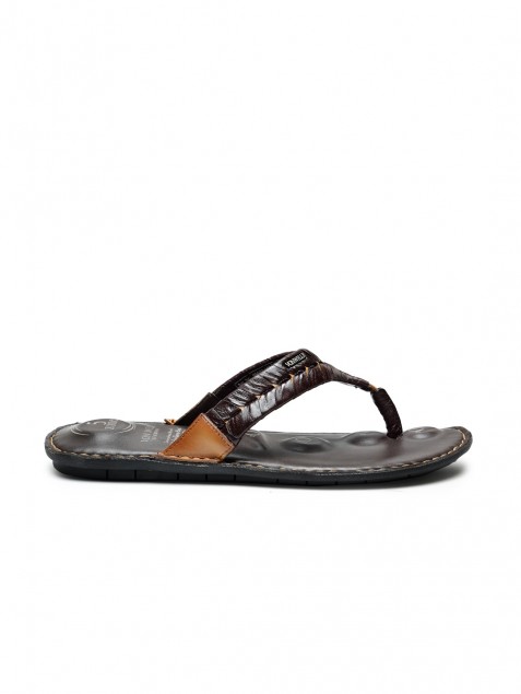 Buy Von Wellx Germany Comfort Men's Tan Slippers Alonso Online in Allahabad